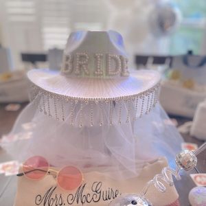Disco Bride Hat